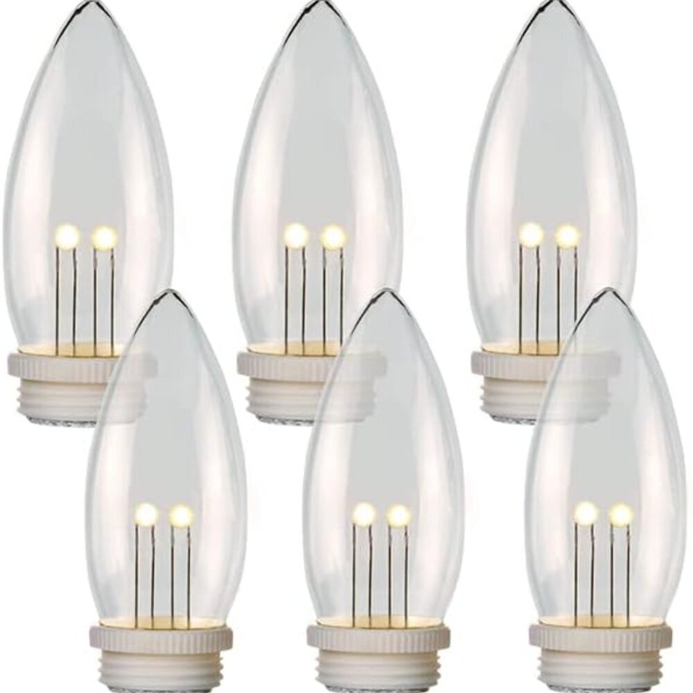 Replacement Bulbs 6 Pack Twinkle for use in All Window Candles 3xAA or 4xAA Mode